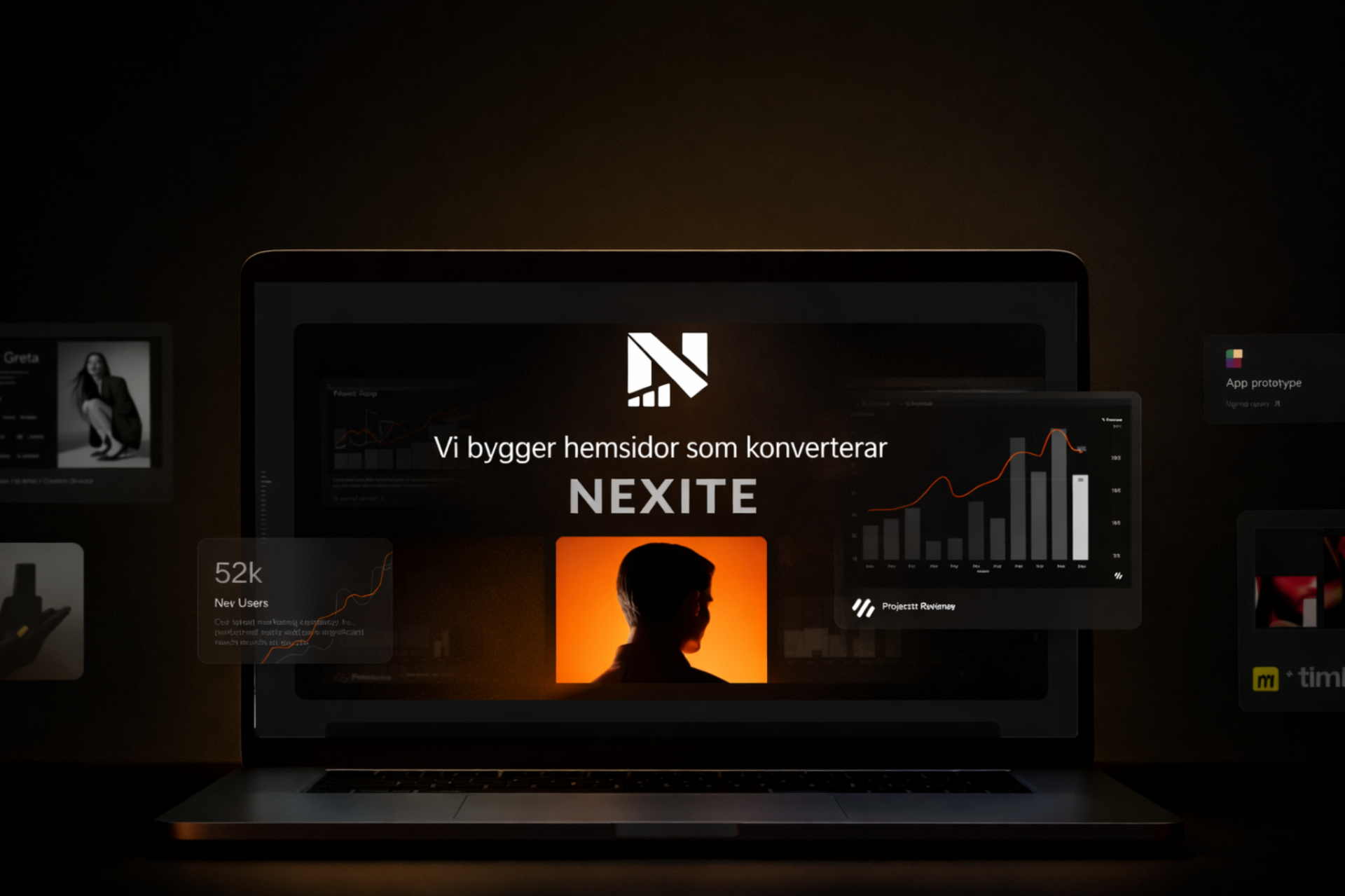 Dashboard på laptop